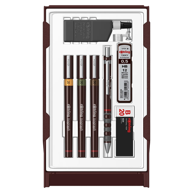 Rotring - Drawing set isograph college 0.2-0.3-0.5mm