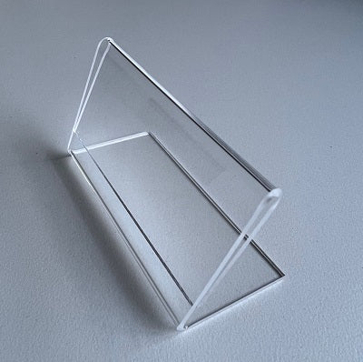 Klika -  L-standaard acryl bxh 80x40mm. Liggend