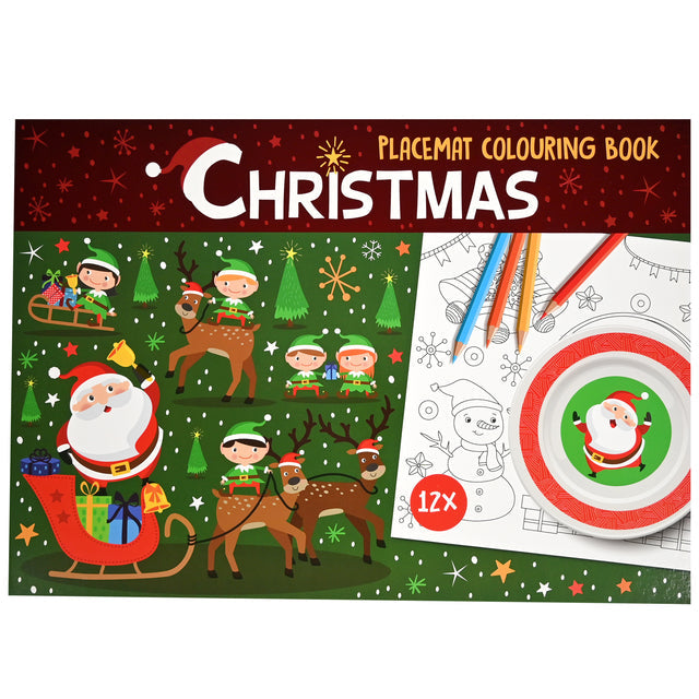 Büro - Colorbook Christmas Placemets A3 12 Blätter