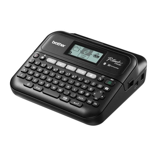 Brother - Stampante per etichette P-touch TZe PT-D460BT desktop qwerty 18mm nera con custodia | 3 pezzi
