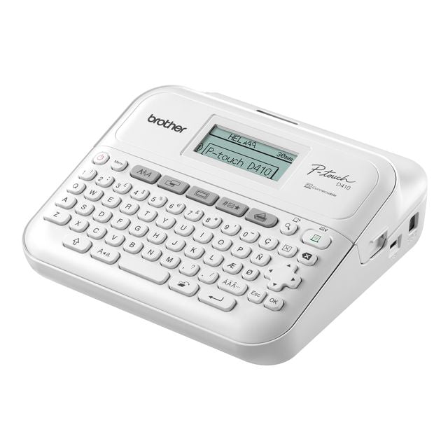 Brother - Stampante per etichette P-touch TZe PT-D410 desktop qwerty 18mm bianca in custodia | 3 pezzi