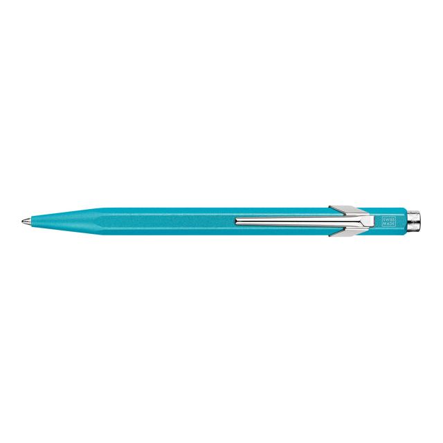 Caran D'Ache - Ballpen Caran d'Ache Colormat -x 849 Turquoise | Boîte extérieure une pièce de 2