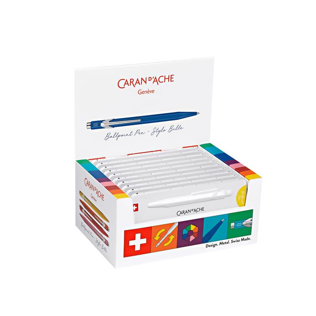 Caran d'ache - Penna a sfera Colormat-X 849 espositore da 10 pezzi assortiti | 10 pezzi