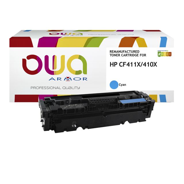 OWA - Cartucho de tóner alternativo para CF411X azul