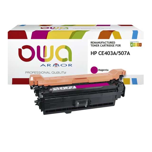 OWA - Cartucho de tóner alternativo para CE403A rojo