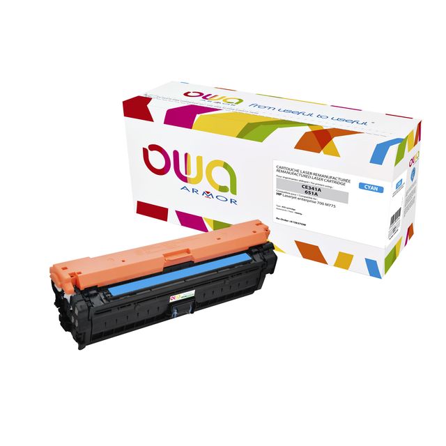 OWA -  Tonercartridge  hp ce341a blauw