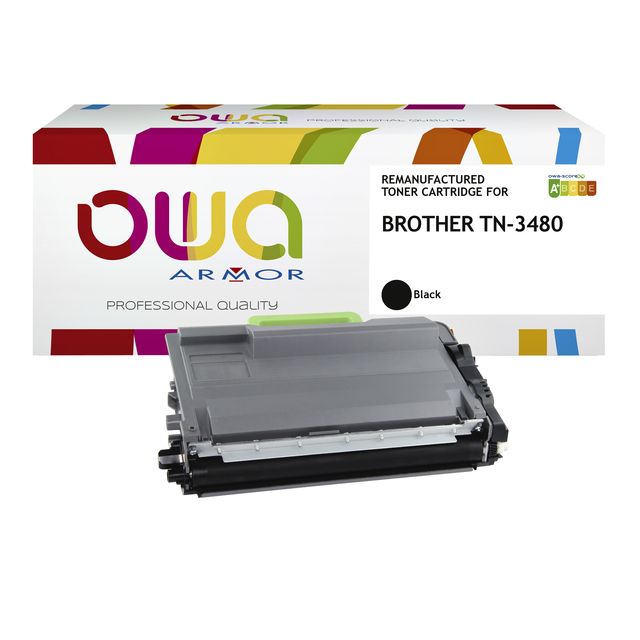 OWA -  Toner  alternatief tbv TN-3480BK zwart