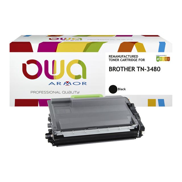 Owa - Toner Owa Brother TN -3480BK Black | 1 pièce