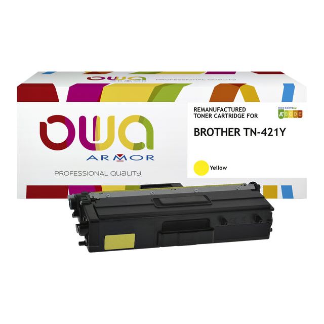 Owa - Toner Owa Brother TN -421Y Geel | 1 pièce