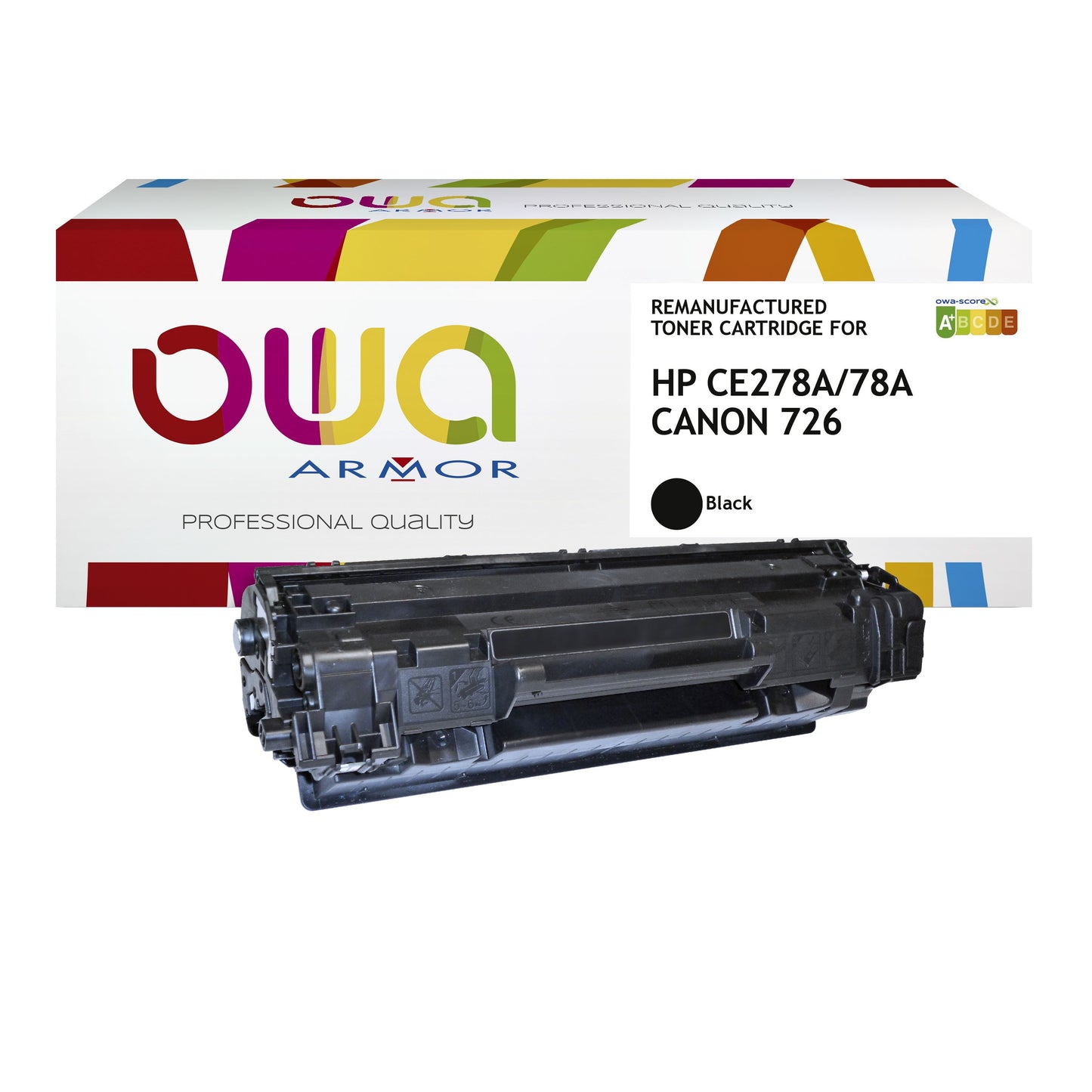 OWA - Cartucho de tóner alternativo para CE278A negro
