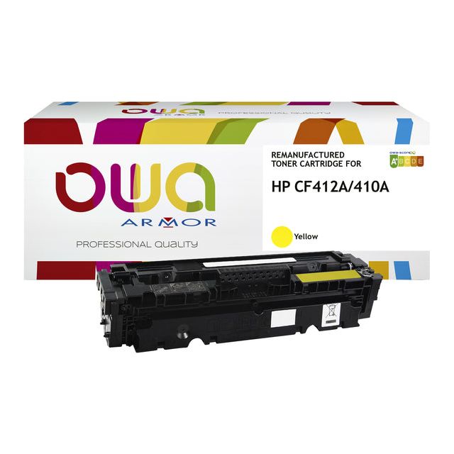 OWA - Tonercartridge owa hp cf412a geel