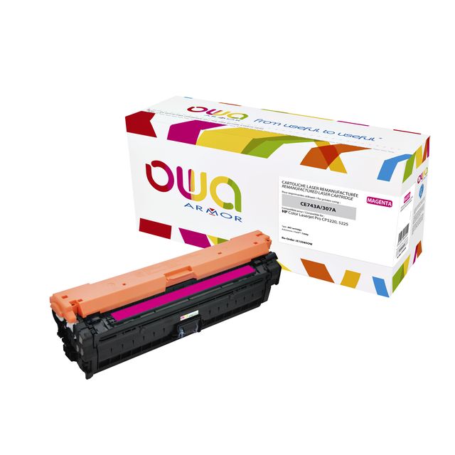 OWA - Alternative à la cartouche de toner pour CE743A rouge