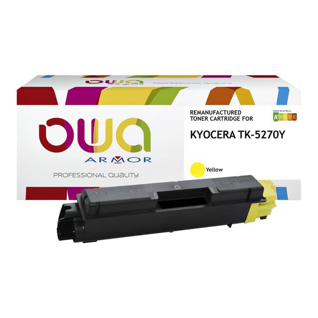 Owa - Toner Owa Kyocera TK -5270y Jaune | 1 pièce