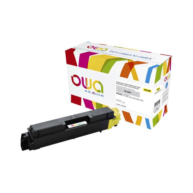 Owa - Toner Owa Kyocera Tk -590y Jaune | 1 pièce