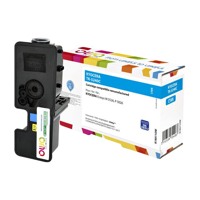 Owa - Toner Owa Kyocera TK -5240C Bleu | 1 pièce