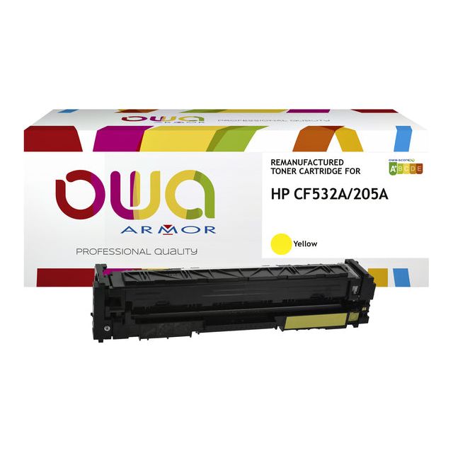 OWA - Tonercartridge OWA HP CF532A Geel