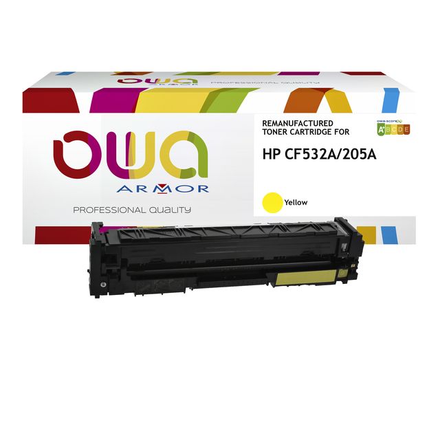 OWA -  Tonercartridge  hp cf532a geel
