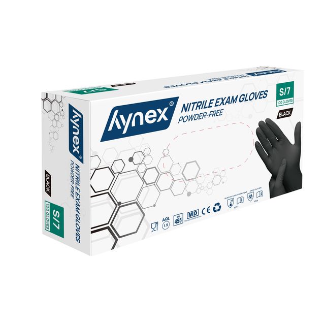 Hynex - Glove S nitrile black pack of 100 pieces