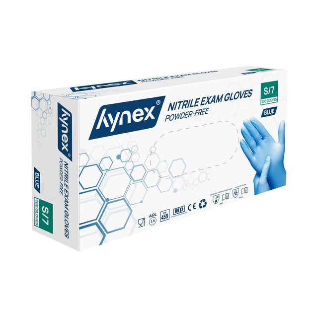 HYNEX - GLANT HYNEX S Nitril 100st Blue | Emballez un 100 pièces | 10 morceaux