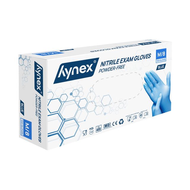 HYNEX - GLANT HYNEX M NITRIL 100ST BLUE | Prendre 100 pièces