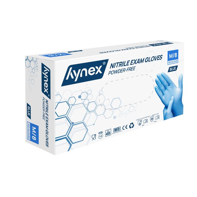 Hynex -  Handschoen  m nitril 100st blauw