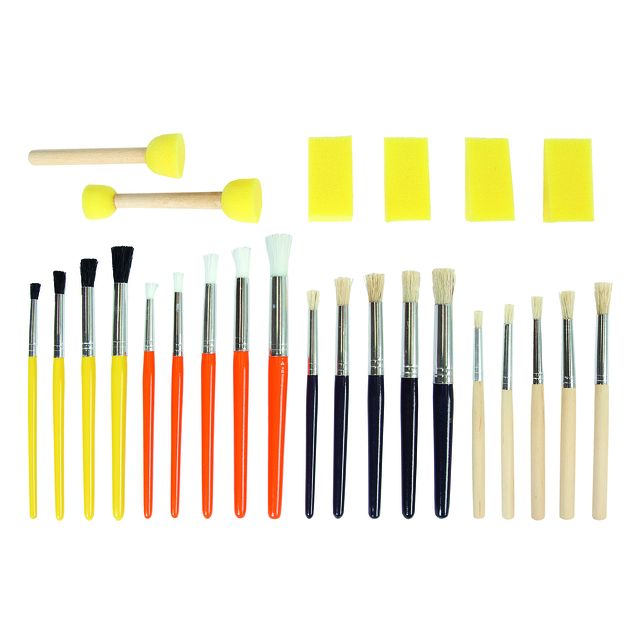 Conda -  Kwasten en penselenset 25-delig | 12 stuks