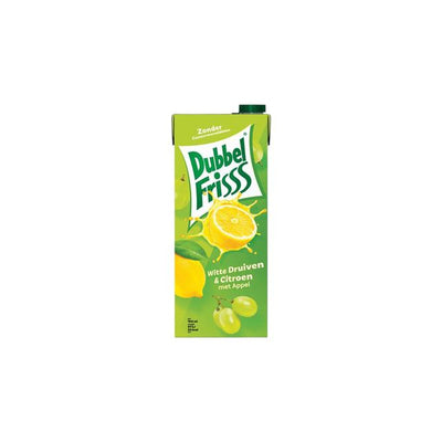 DubbelFrisss - Bebida de frutas uva blanca limón pack 1500ml