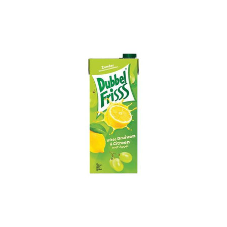 DubbelFrisss - Bebida de frutas uva blanca limón pack 1500ml