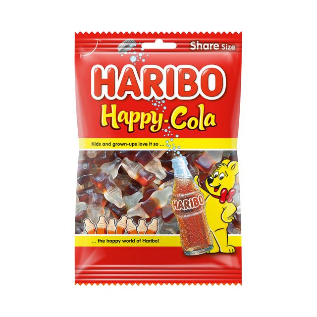 Haribo - Candy Haribo Happy Cola Bag 250gr | Sacs à 250 grammes | 10 morceaux