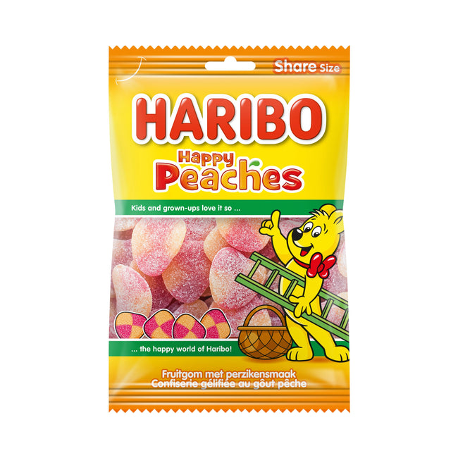 Haribo -  Snoep  perziken zak 250gr | 10 stuks