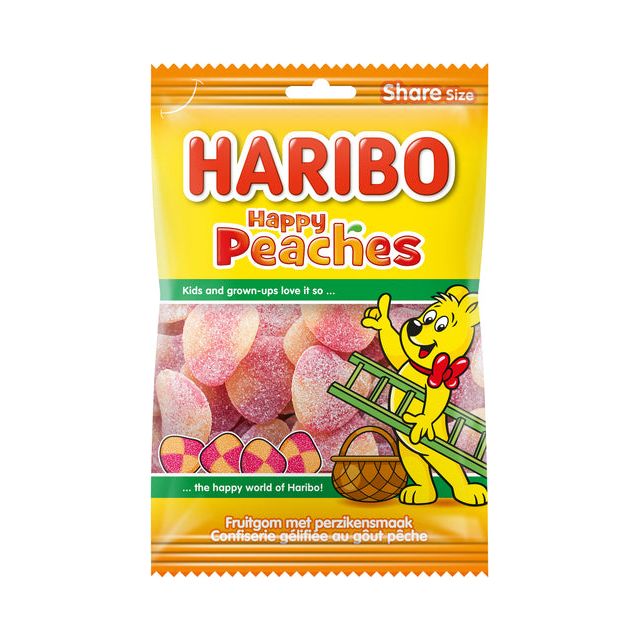 Haribo - Candy Haribo Peaches Bag 250gr | Taschen Sie 250 Gramm