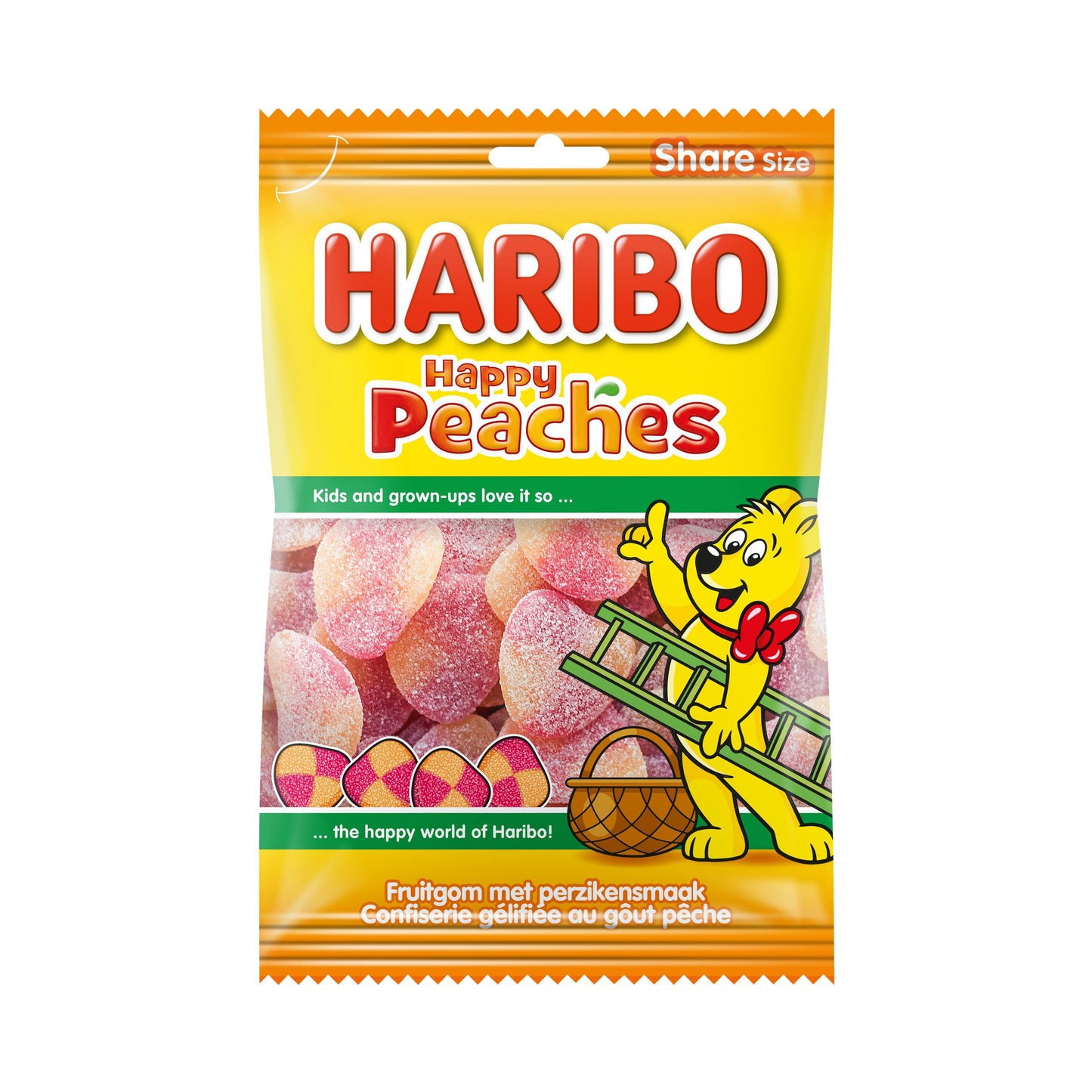 Haribo -  Snoep  perziken zak 250gr