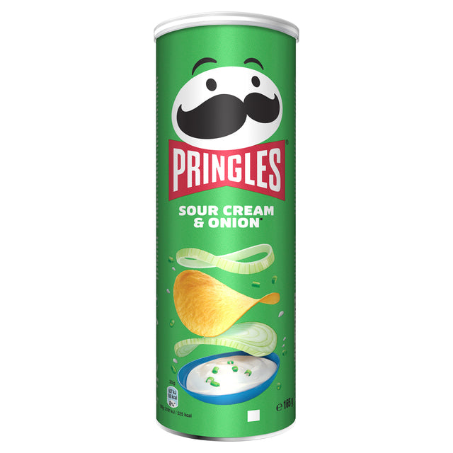 Pringles - Chips Onion de crème sure 165gr | Tube de 165 grammes