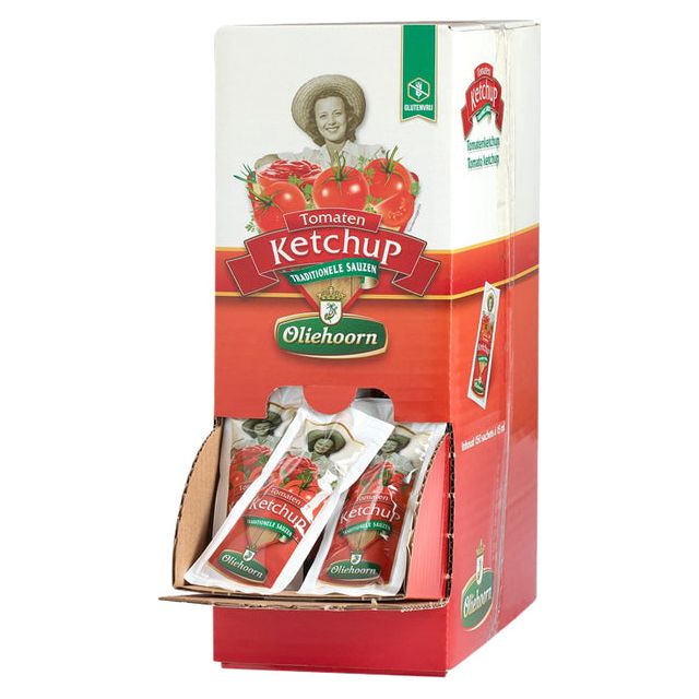 Oliehoorn - Ketchup de tomate, boîte de 150 sacs de 15 ml