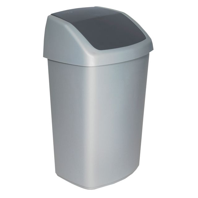 Curver - Waste bin Swing 50 liters silver