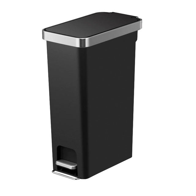 Eko - Bin Waste Eko Hana Slim Pédale Bin 40 litres Black | 1 pièce