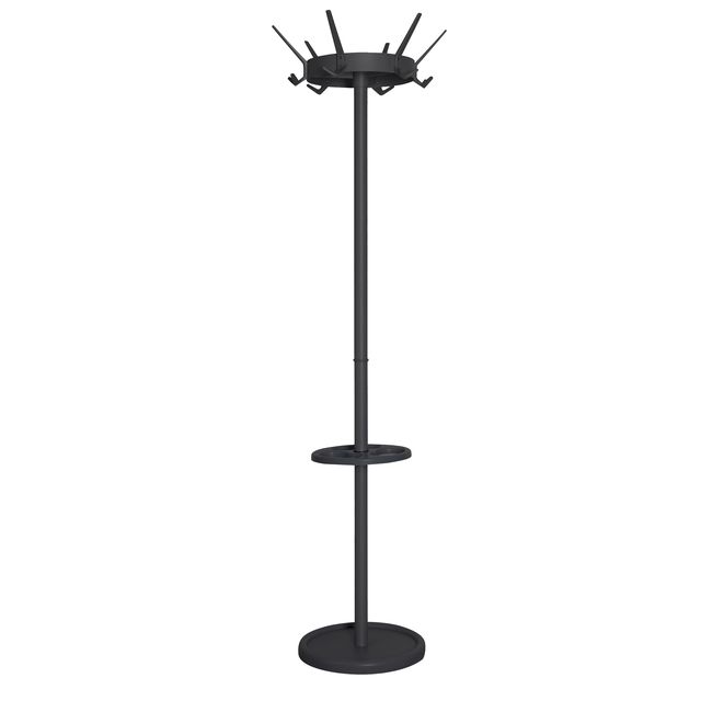 Vepa Bins - Appendiabiti Crown 18 ganci da terra nero