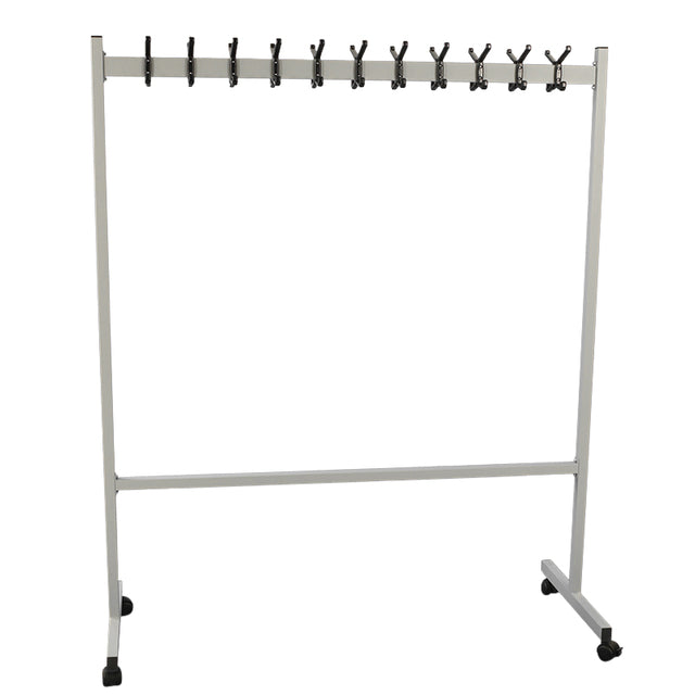 Vepa Bins - Mobile wardrobe rack 22 hooks silver