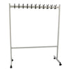 Vepa Bins - Mobile wardrobe rack 22 hooks silver