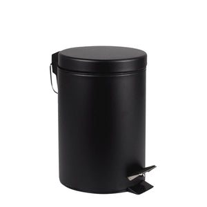 BRASQ - Treteimer 12 Liter schwarz | 4 Stück