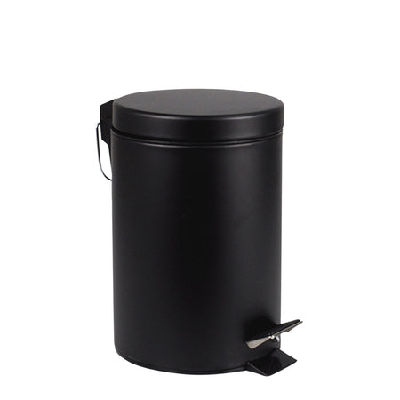 BRASQ - Treteimer 12 Liter schwarz | 4 Stück