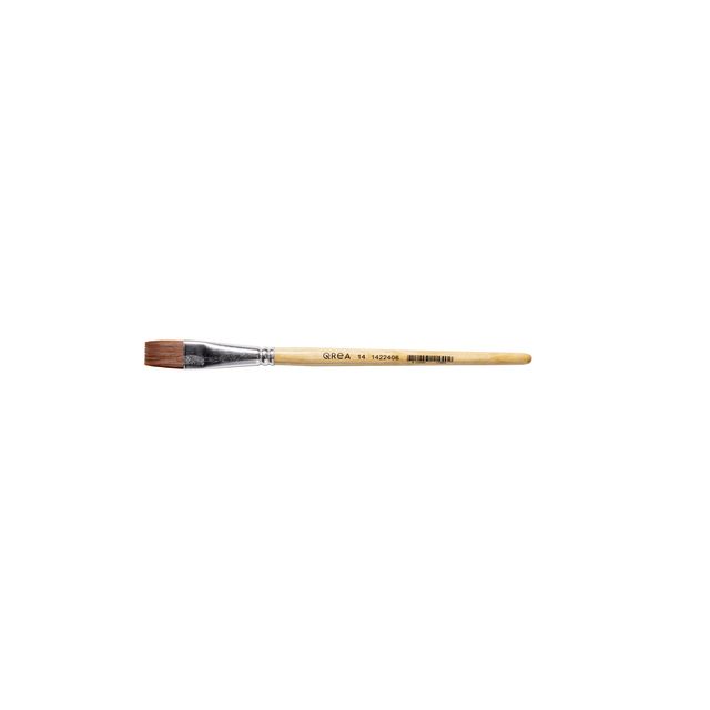 Qrea - Brosse cheveux synthétiques no. 14 largeur 15,3 mm
