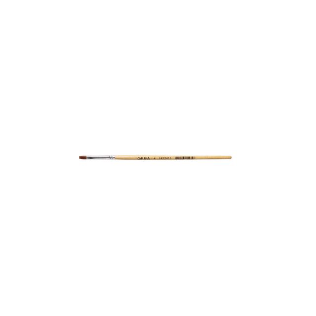 Qrea - Spazzola in pelo sintetico n. 4 larghezza 4,9 mm