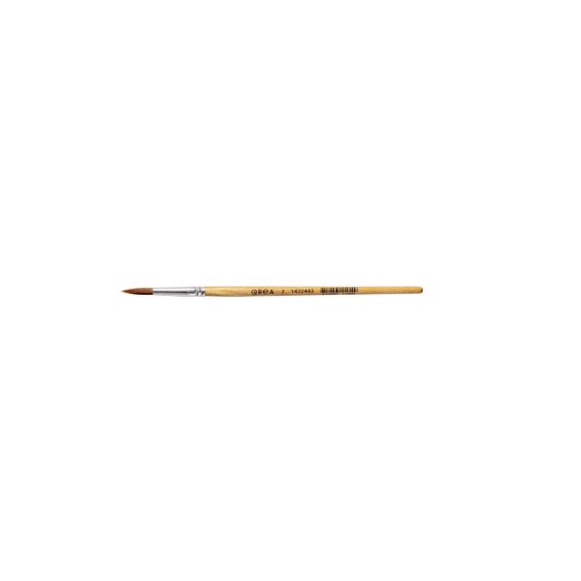 Qrea - Brosse à cheveux synthétiques no. 7 | 12 pièces
