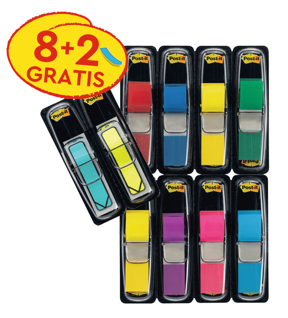 Post-it - Post-It index, pak van 10 stuks (8 + 2 GRATIS)