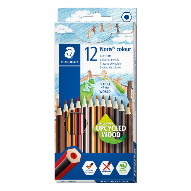 Staedtler - Matite colorate Noris Colors People of the World set da 12