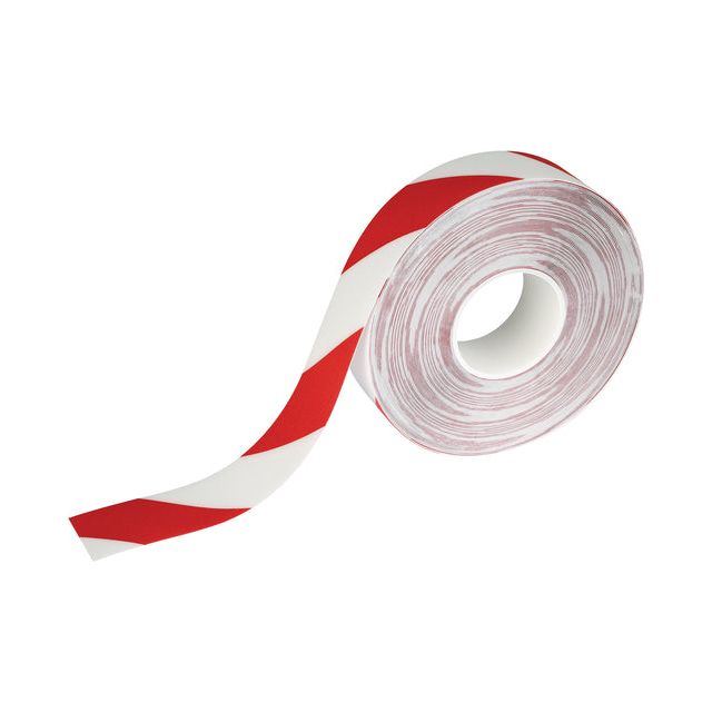 Durable - Vloermarkeringse duraline 50mmx30m rood wit