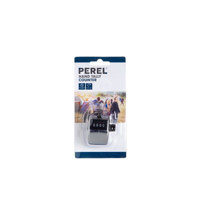 Perel -  Personenteller  met cijfers 0 tot 9999 zilver