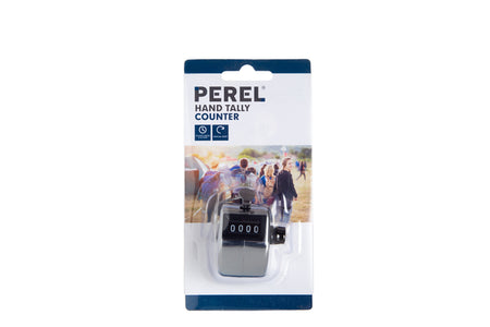 Perel - Contapersone con numeri da 0 a 9999 argento