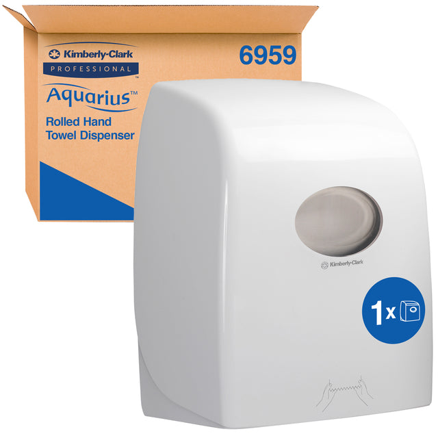 Aquarius KC - Handdoekroldispenser aquarius 6959 wit